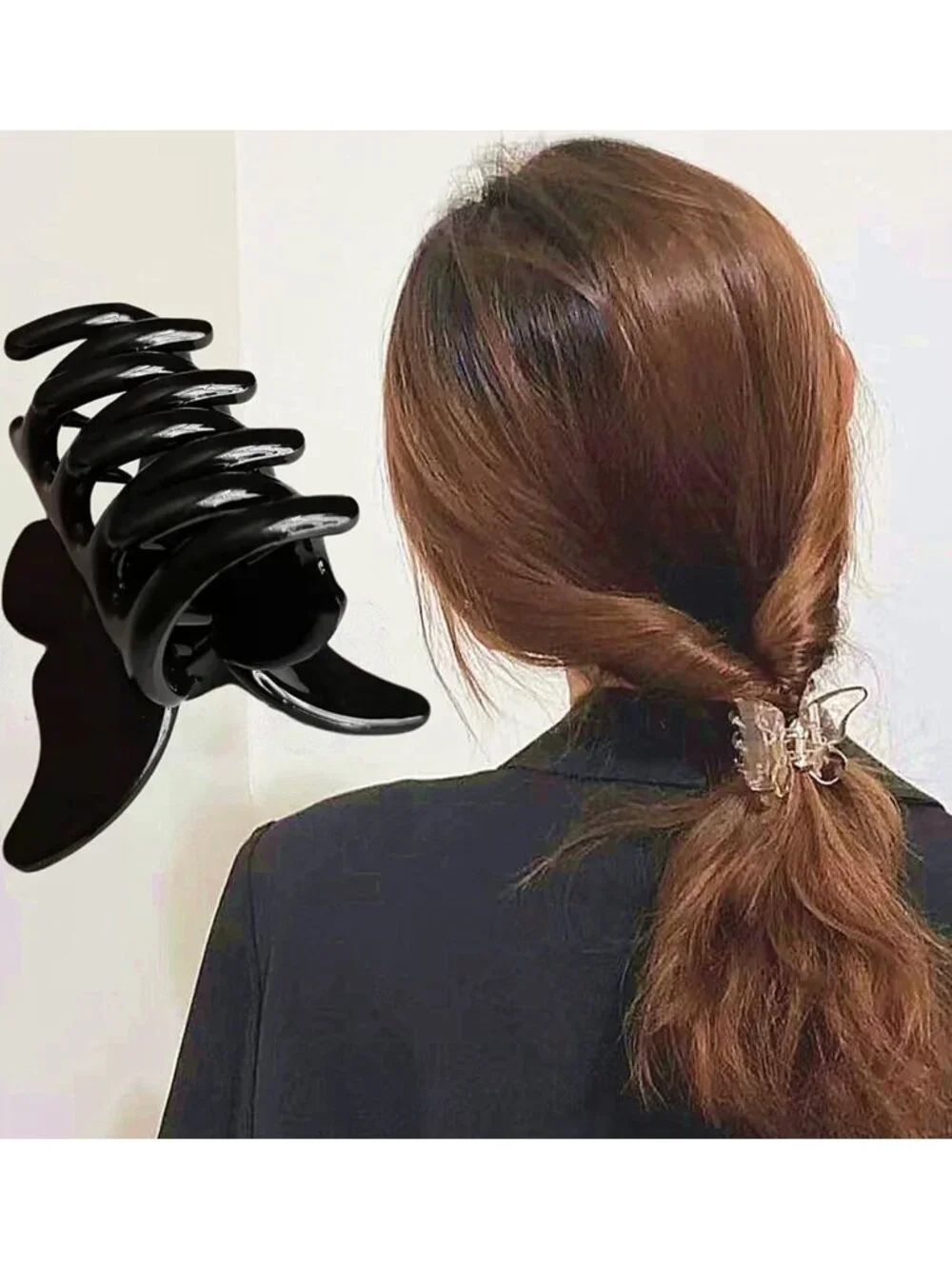 6 Pcs Floral Rhinestone Hair Clips - Elegant Double Flower Crystal Accessories